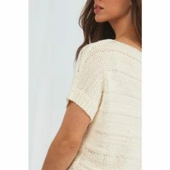 Joe Browns Neutral Ultimate Summer Knit Top -Joe Browns shop unnamed file 1002