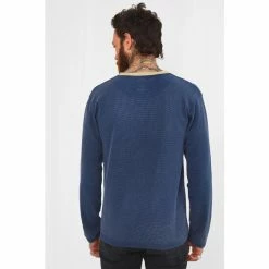 Joe Browns Blue Waffle Style Henley Top -Joe Browns shop unnamed file 1116