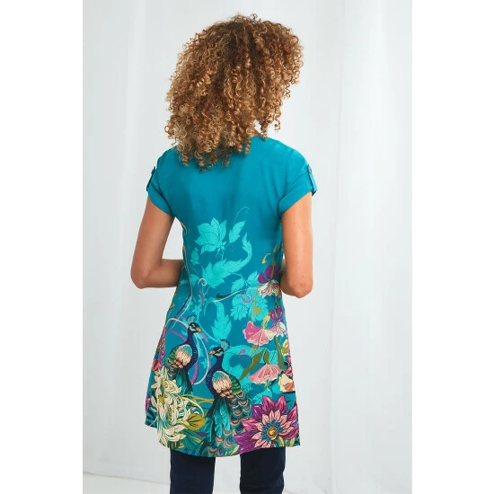 Joe Browns Blue Perfect Peacock Tunic 3 Joe Browns Blue Perfect Peacock Tunic - Image 3
