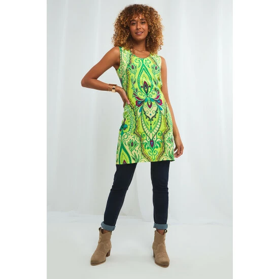 Joe Browns Green Vibrant Vibes Tunic Top 1 Joe Browns Green Vibrant Vibes Tunic Top