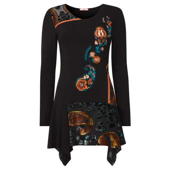Joe Browns Black Joe's Favourite Christmas Tunic 2 Joe Browns Black Joe's Favourite Christmas Tunic - Image 2