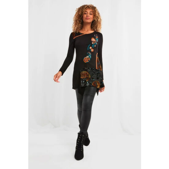 Joe Browns Black Joe's Favourite Christmas Tunic 3 Joe Browns Black Joe's Favourite Christmas Tunic - Image 3