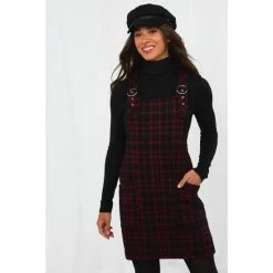 Joe Browns Black Checked Buckle Fastening Tunic