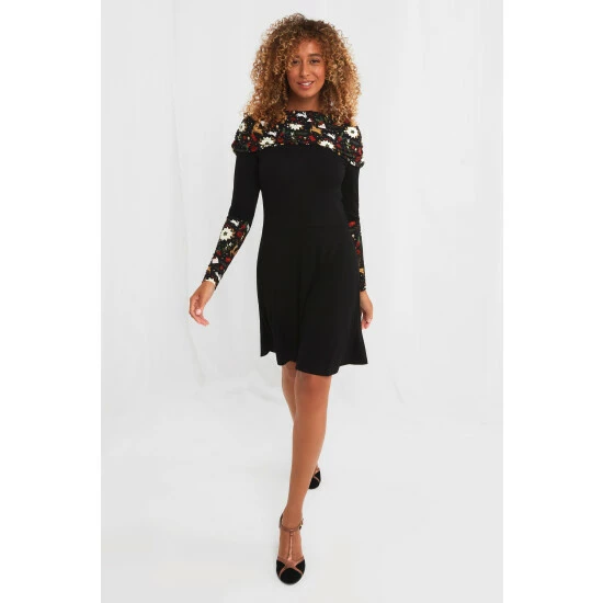 Joe Browns Black Festive Fun Tunic 3 Joe Browns Black Festive Fun Tunic - Image 3