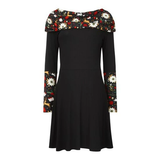 Joe Browns Black Festive Fun Tunic 6 Joe Browns Black Festive Fun Tunic - Image 6