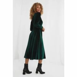 Joe Browns Green Etta Velour Dress -Joe Browns shop unnamed file 23