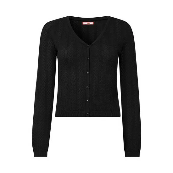 Joe Browns Black Prettiest Pointelle Cardigan 5 Joe Browns Black Prettiest Pointelle Cardigan - Image 5