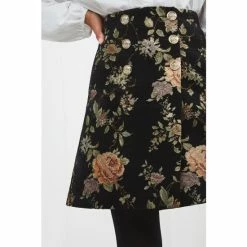 Joe Browns Black Vintage Floral Skirt
