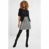 Joe Browns Black Mono Houndstooth Skirt