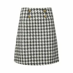 Joe Browns Black Mono Houndstooth Skirt -Joe Browns shop unnamed file 2863