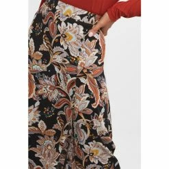 Joe Browns Black Asymmetric Folk Style Floral Skirt -Joe Browns shop unnamed file 2867