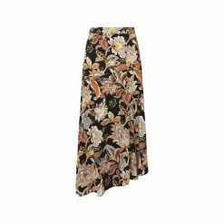 Joe Browns Black Asymmetric Folk Style Floral Skirt -Joe Browns shop unnamed file 2868