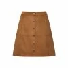 Joe Browns Brown Button Up Suedette Skirt