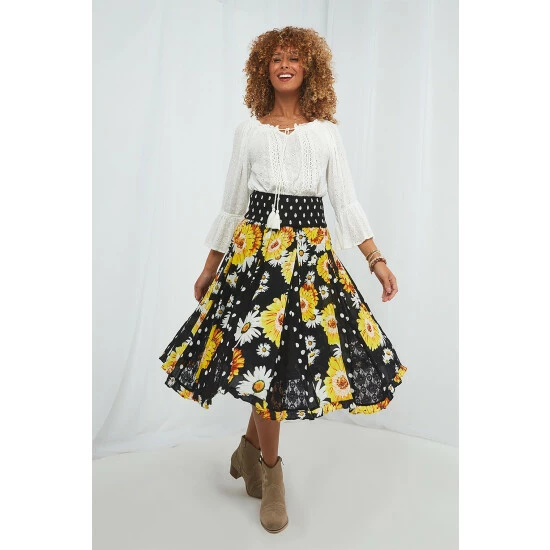 Joe Browns Black Devine Daisy Skirt 1 Joe Browns Black Devine Daisy Skirt