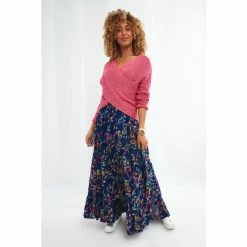 Joe Browns Blue Blissfully Bold Botanical Skirt