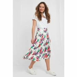 Joe Browns White Garden Party Skirt