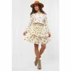 Joe Browns White Glorious Golden Floral Ra Ra Skirt
