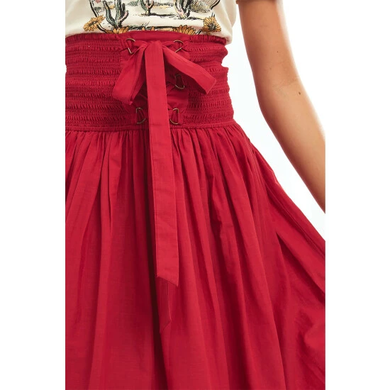 Joe Browns Red Wild At Heart Skirt 4 Joe Browns Red Wild At Heart Skirt - Image 4