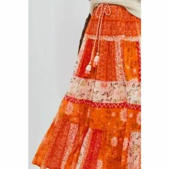 Joe Browns Orange Perfect Patchwork Skirt -Joe Browns shop unnamed file 2990