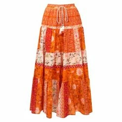 Joe Browns Orange Perfect Patchwork Skirt -Joe Browns shop unnamed file 2991