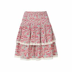 Joe Browns Red Lace Trim Rara Skirt -Joe Browns shop unnamed file 2996