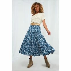 Joe Browns Blue Beautiful Batik Boho Skirt -Joe Browns shop unnamed file 3001