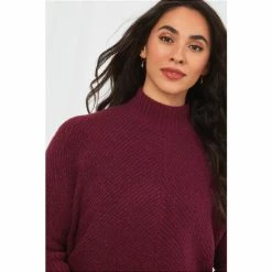 Joe Browns Red Cosy Asymmetric Knitted Sweater Jumper -Joe Browns shop unnamed file 3015
