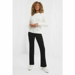 Joe Browns White Beautifully Beaded Cable Jumper -Joe Browns shop unnamed file 3041