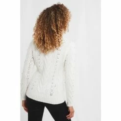 Joe Browns White Beautifully Beaded Cable Jumper -Joe Browns shop unnamed file 3042