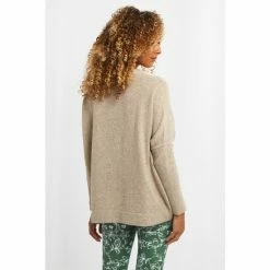 Joe Browns Neutral Super Soft Asymmetric V Neck Jumper -Joe Browns shop unnamed file 3048