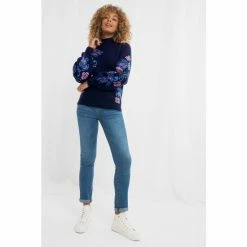 Joe Browns Blue Pretty Paisley Jumper -Joe Browns shop unnamed file 3102