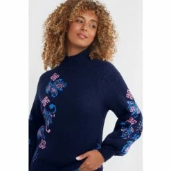 Joe Browns Blue Pretty Paisley Jumper -Joe Browns shop unnamed file 3104