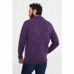 Joe Browns Purple Shawl Neck Knitted Jumper -Joe Browns shop unnamed file 3114