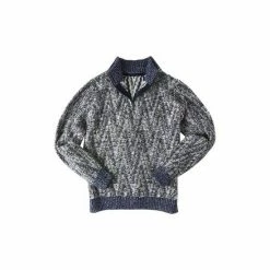 Joe Browns Grey Chevron Style Knitted Funnel Neck Jumper -Joe Browns shop unnamed file 3127