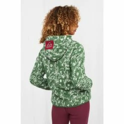 Joe Browns Green Comfy Floral Print Fleece Jumper -Joe Browns shop unnamed file 3137