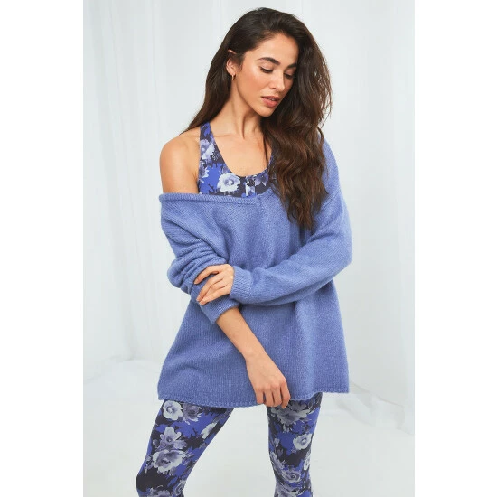 Joe Browns Blue Cross Back Knitted Jumper 1 Joe Browns Blue Cross Back Knitted Jumper