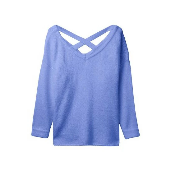 Joe Browns Blue Cross Back Knitted Jumper 5 Joe Browns Blue Cross Back Knitted Jumper - Image 5