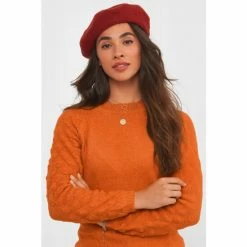 Joe Browns Orange Fancy Long Sleeve Detail Sweater -Joe Browns shop unnamed file 3169