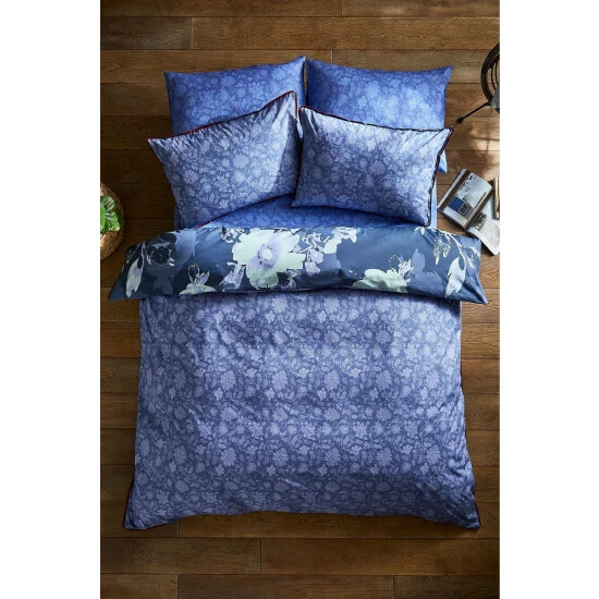 Joe Browns Blue Sloe Joe's Serene Floral Reversible Bed Set 4 Joe Browns Blue Sloe Joe's Serene Floral Reversible Bed Set - Image 4