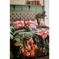 Joe Browns Black Fantastic Floral Boutique Velvet Reversible Bed Set