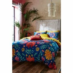 Joe Browns Black Fabulous Folk Floral Pom Pom Reversible Bed Set -Joe Browns shop unnamed file 3320