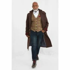 Joe Browns Brown Longline Double Breasted Military Style Trench Coat