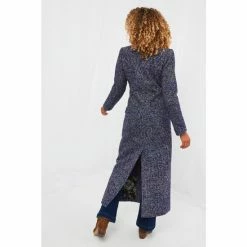 Joe Browns Blue Double Breasted Military Style Longline Coat -Joe Browns shop unnamed file 3484