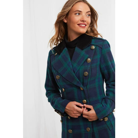 Joe Browns Green Glorious Check Coat 5 Joe Browns Green Glorious Check Coat - Image 5