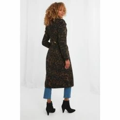 Joe Browns Black Sophisticated Leopard Print Longline Coat -Joe Browns shop unnamed file 3528