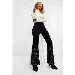 Joe Browns Black Luna Velvet Trousers