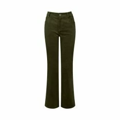 Joe Browns Green Ultimate Wide Leg Flared Cord Trousers -Joe Browns shop unnamed file 3651