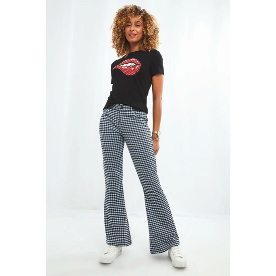 Joe Browns Black Gorgeous Gingham Flares 1 Joe Browns Black Gorgeous Gingham Flares