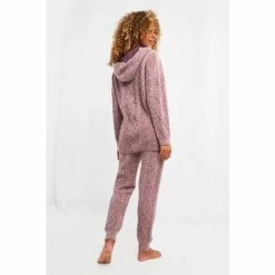 Joe Browns Purple Comfy Cable Knit Trousers -Joe Browns shop unnamed file 3673
