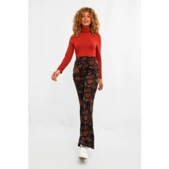 Joe Browns Black Fabulous Floral Flares Trousers -Joe Browns shop unnamed file 3690